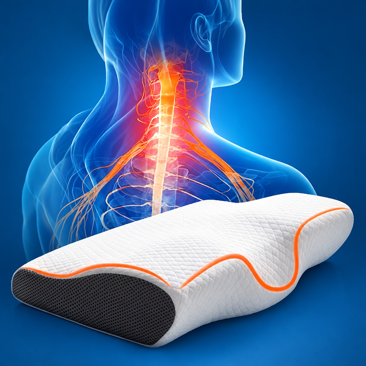 Almohada Cervical Ergonómica de Espuma Viscoelástica    🔥 2ª UNIDAD -30%